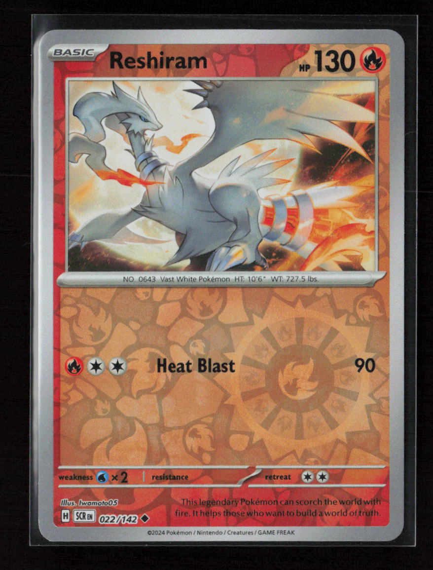 Reshiram Uncommon SV07: Stellar Crown 022/142 NM