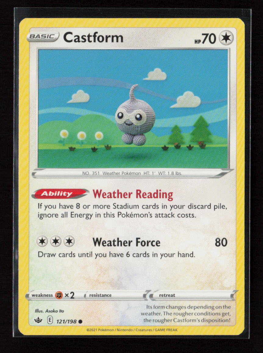Castform Common SWSH06: Chilling Reign 121/198 LP