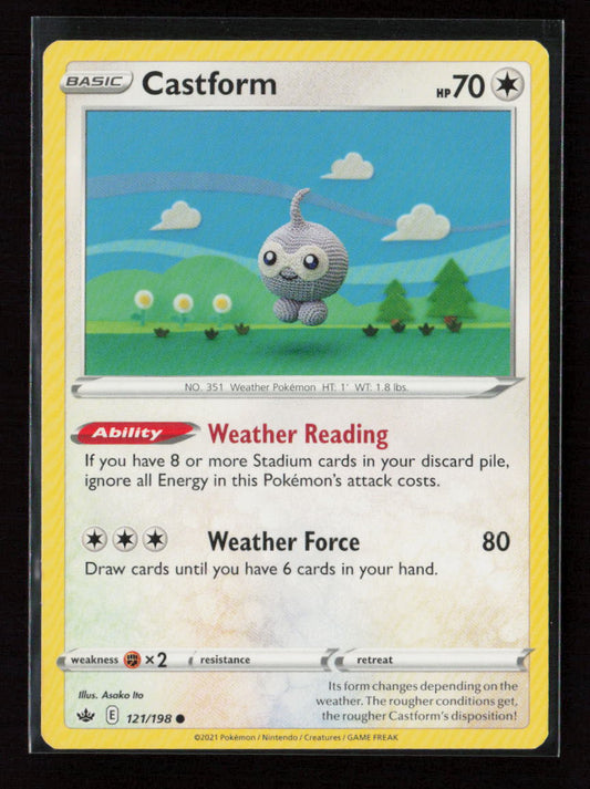 Castform Common SWSH06: Chilling Reign 121/198 LP