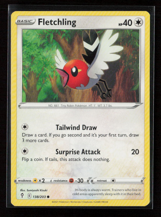 Fletchling Common SWSH07: Evolving Skies 138/203 LP