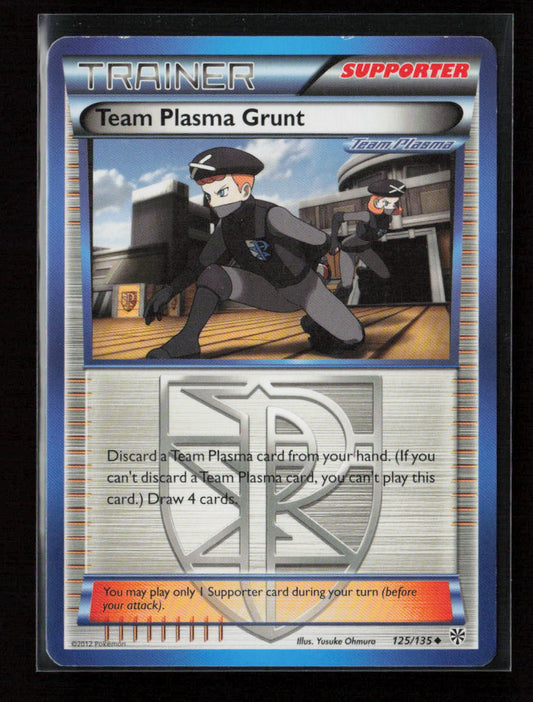 Team Plasma Grunt (Team Plasma) Uncommon Plasma Storm 125/135 LP