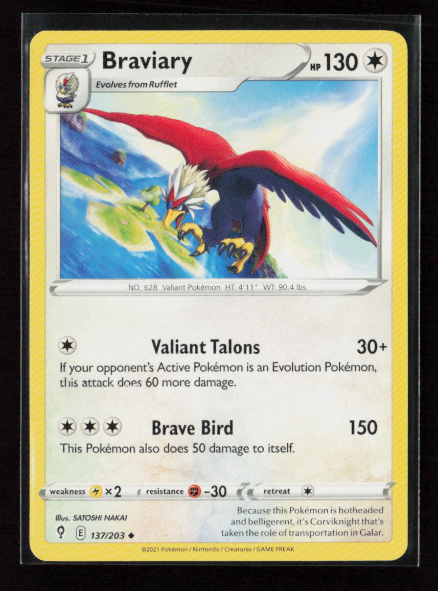 Braviary Uncommon SWSH07: Evolving Skies 137/203 LP
