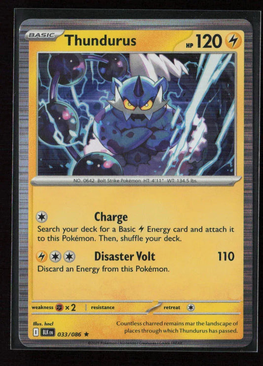 Thundurus Rare SV: Black Bolt 033/086 NM - Kang's Collectibles