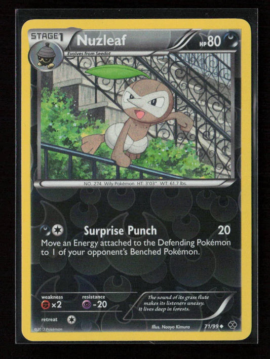 Nuzleaf Uncommon Next Destinies 71/99 LP - Kang's Collectibles