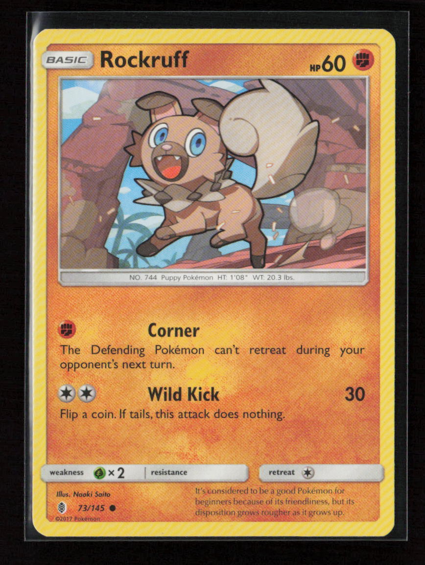 Rockruff Common SM - Guardians Rising 73/145 LP