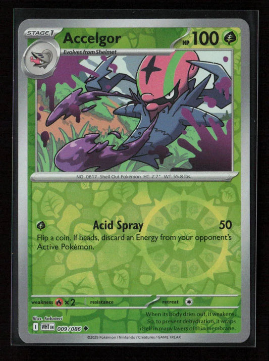 Accelgor Uncommon SV: White Flare 009/086 NM - Kang's Collectibles