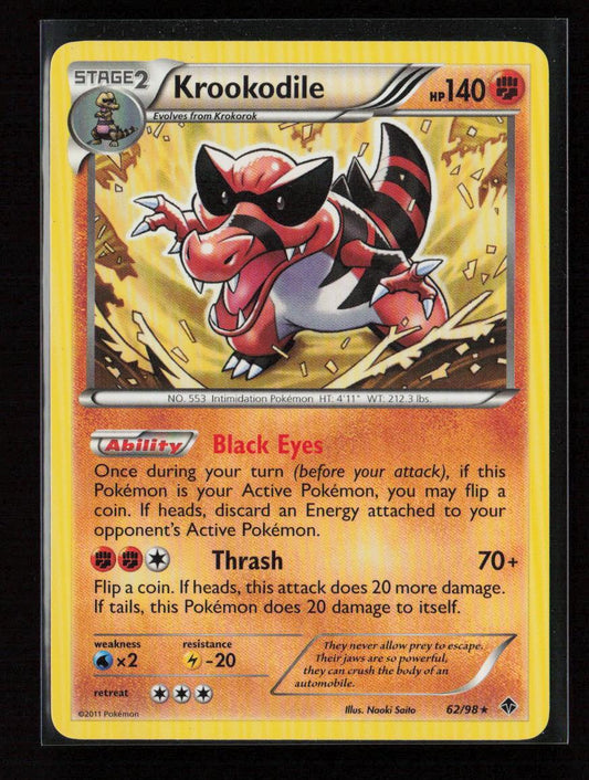 Krookodile Rare Emerging Powers 62/98 LP - Kang's Collectibles