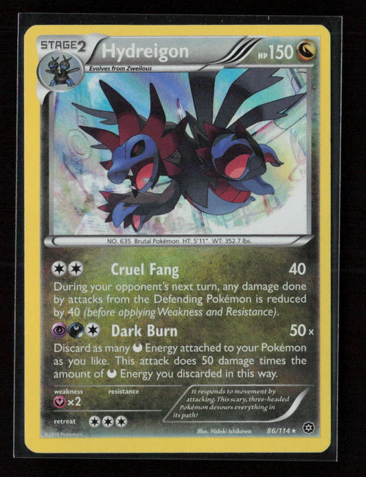 Hydreigon Holo Rare XY - Steam Siege 86/114 LP - Kang's Collectibles