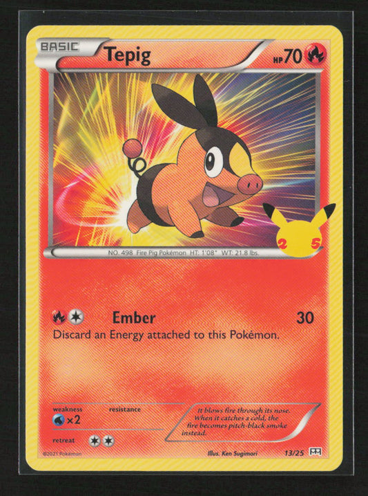 Tepig - 13/25 Promo McDonald's 25th Anniversary Promos 013/025 LP