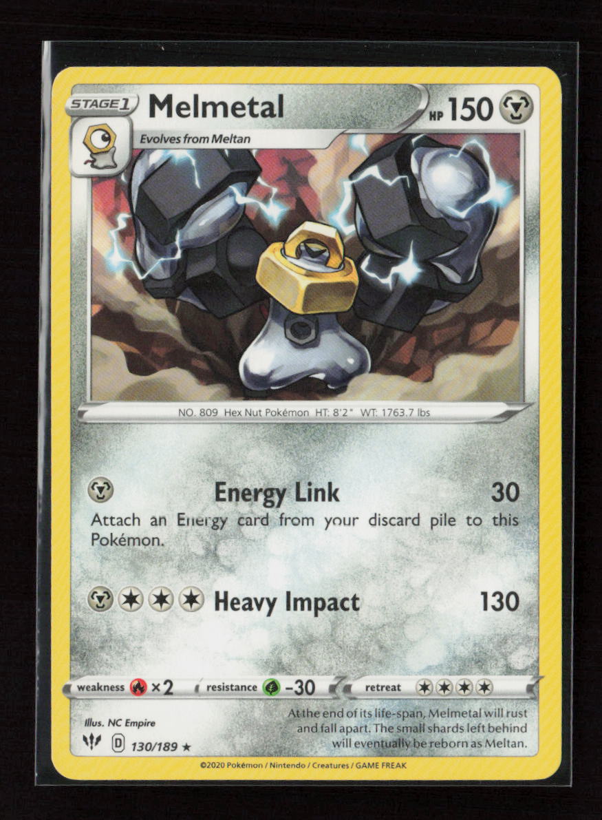 Melmetal Rare SWSH03: Darkness Ablaze 130/189 LP