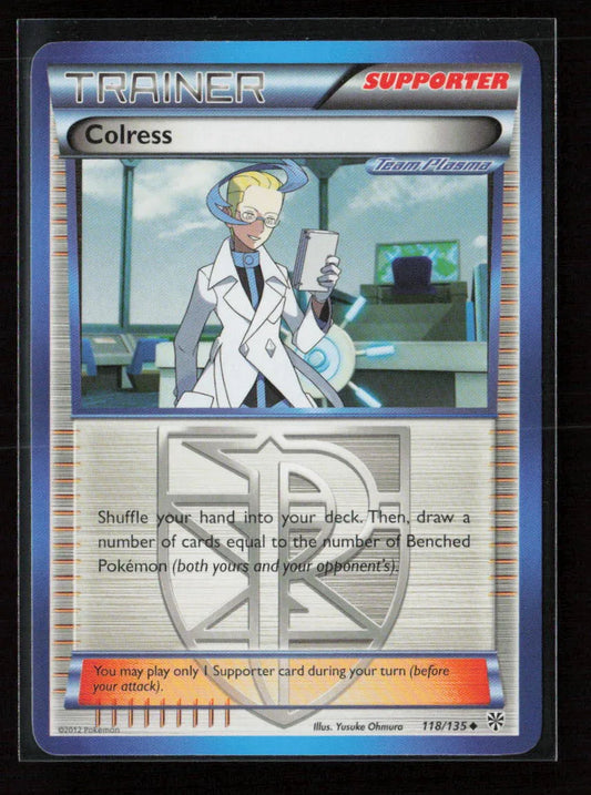 Colress (Team Plasma) Uncommon Plasma Storm 118/135 NM - Kang's Collectibles