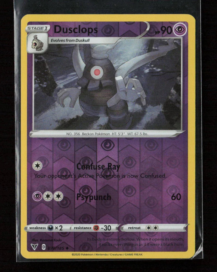 Dusclops Uncommon SWSH04: Vivid Voltage 070/185 NM - Kang's Collectibles