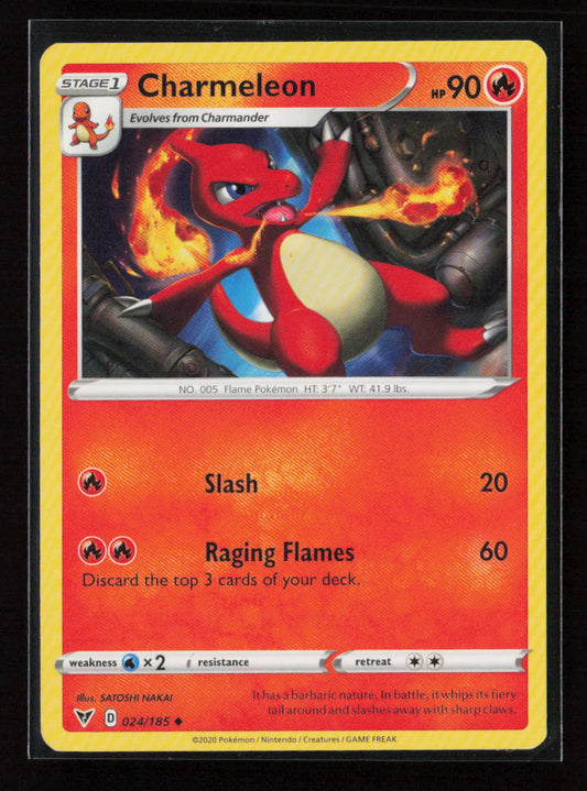 Charmeleon Uncommon SWSH04: Vivid Voltage 024/185 LP