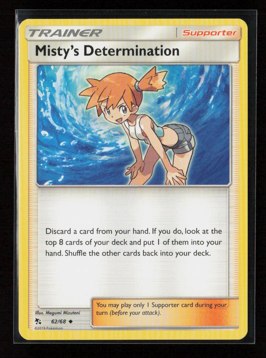 Misty's Determination Uncommon Hidden Fates 62/68 NM