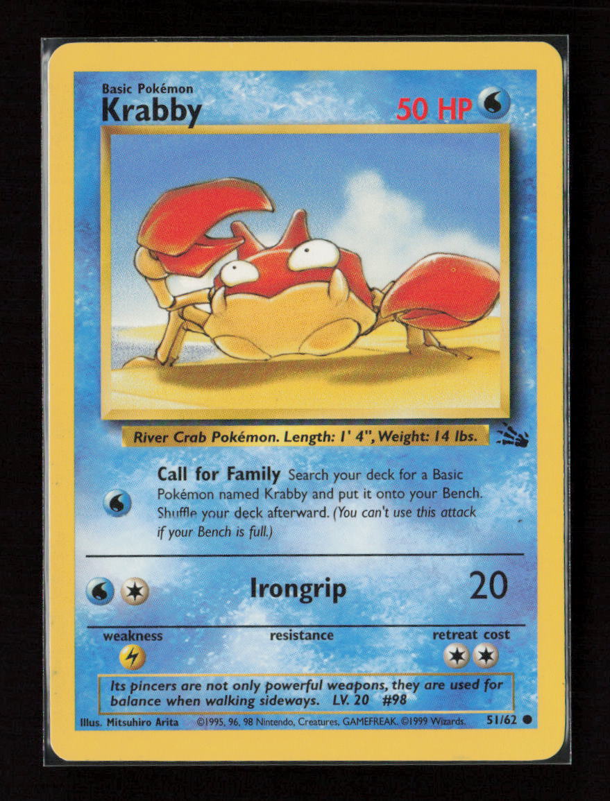 Krabby Common Fossil 51/62 LP