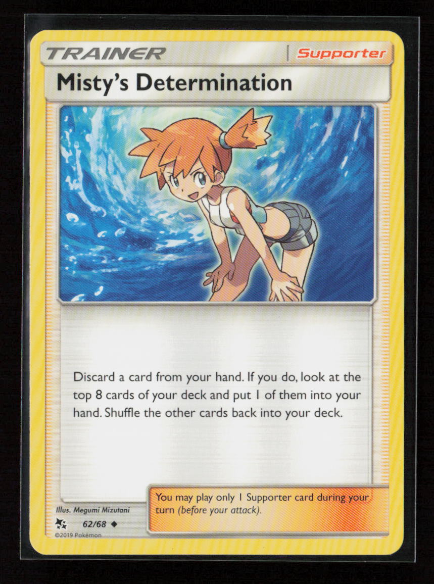 Misty's Determination Uncommon Hidden Fates 62/68 NM