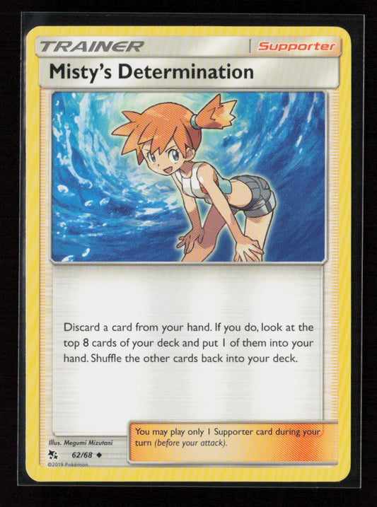 Misty's Determination Uncommon Hidden Fates 62/68 NM