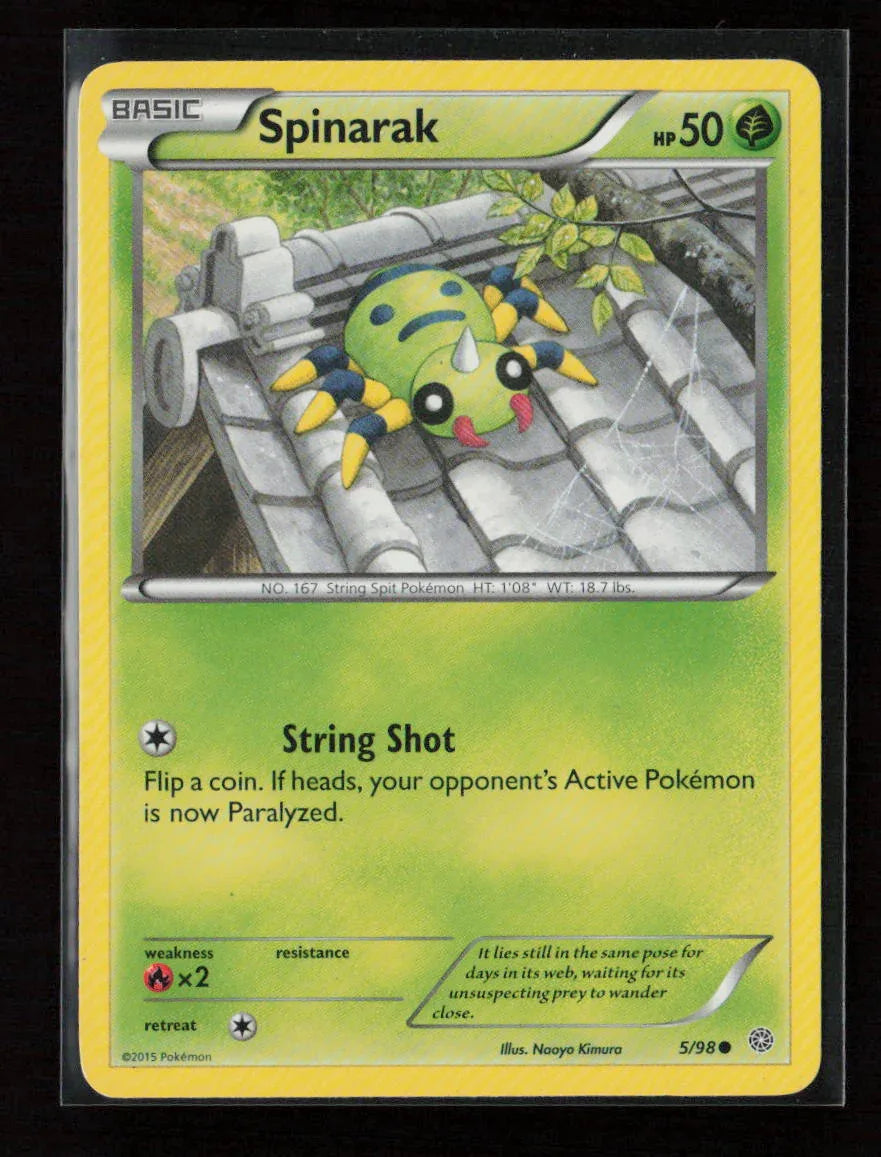 Spinarak Common XY - Ancient Origins 5/98 MP - Kang's Collectibles