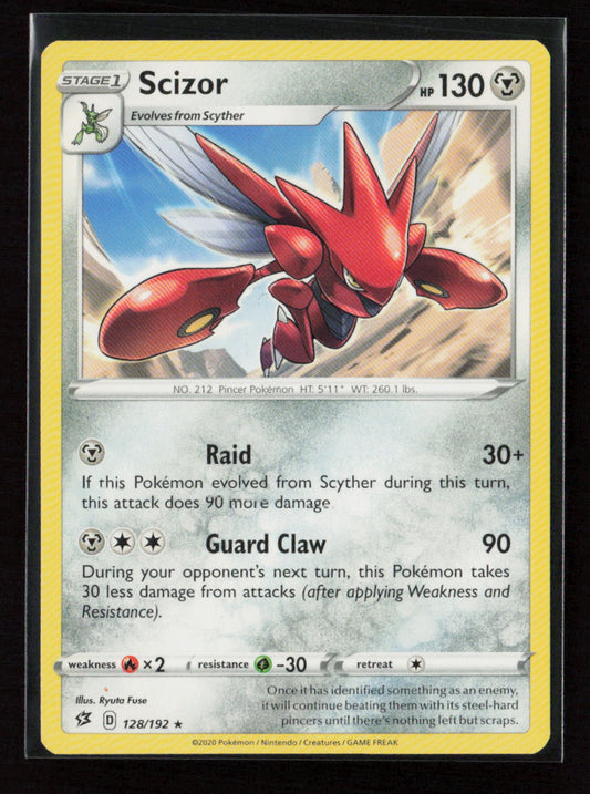 Scizor Rare SWSH02: Rebel Clash 128/192 LP