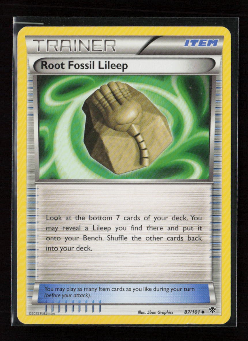 Root Fossil Lileep Uncommon Plasma Blast 87/101 LP
