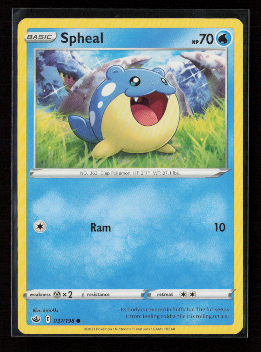 Spheal Common SWSH06: Chilling Reign 037/198 LP