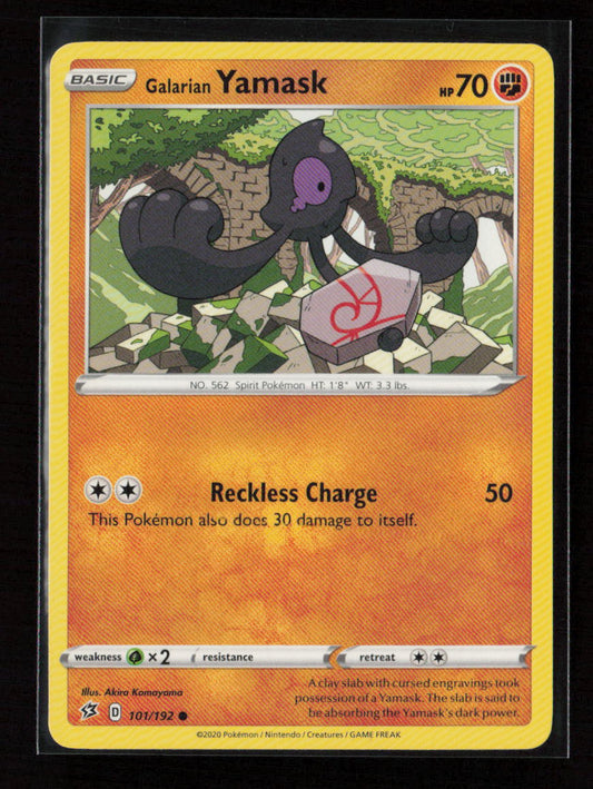 Galarian Yamask Common SWSH02: Rebel Clash 101/192 LP