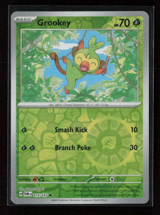 Grookey Common SV06: Twilight Masquerade 014/167 NM