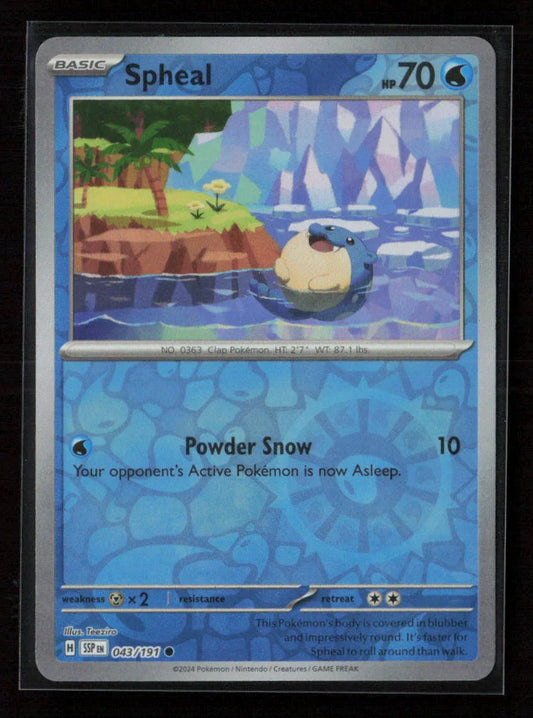 Spheal - Common SV08: Surging Sparks 043/191 NM - Kang's Collectibles