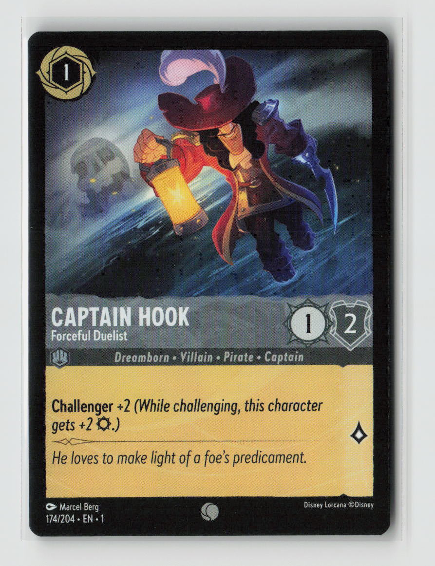 Captain Hook - Forceful Duelist Common The First Chapter 174/204 NM