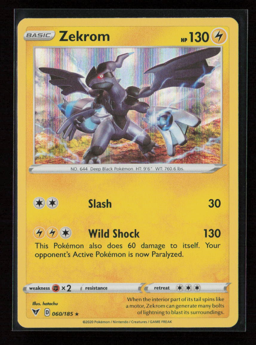 Zekrom Holo Rare SWSH04: Vivid Voltage 060/185 NM