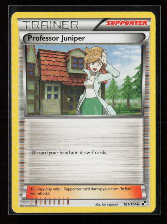 Professor Juniper Uncommon Black and White 101/114 NM - Kang's Collectibles