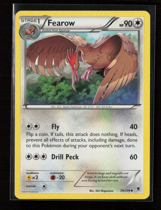 Fearow Uncommon XY - Phantom Forces 79/119 LP