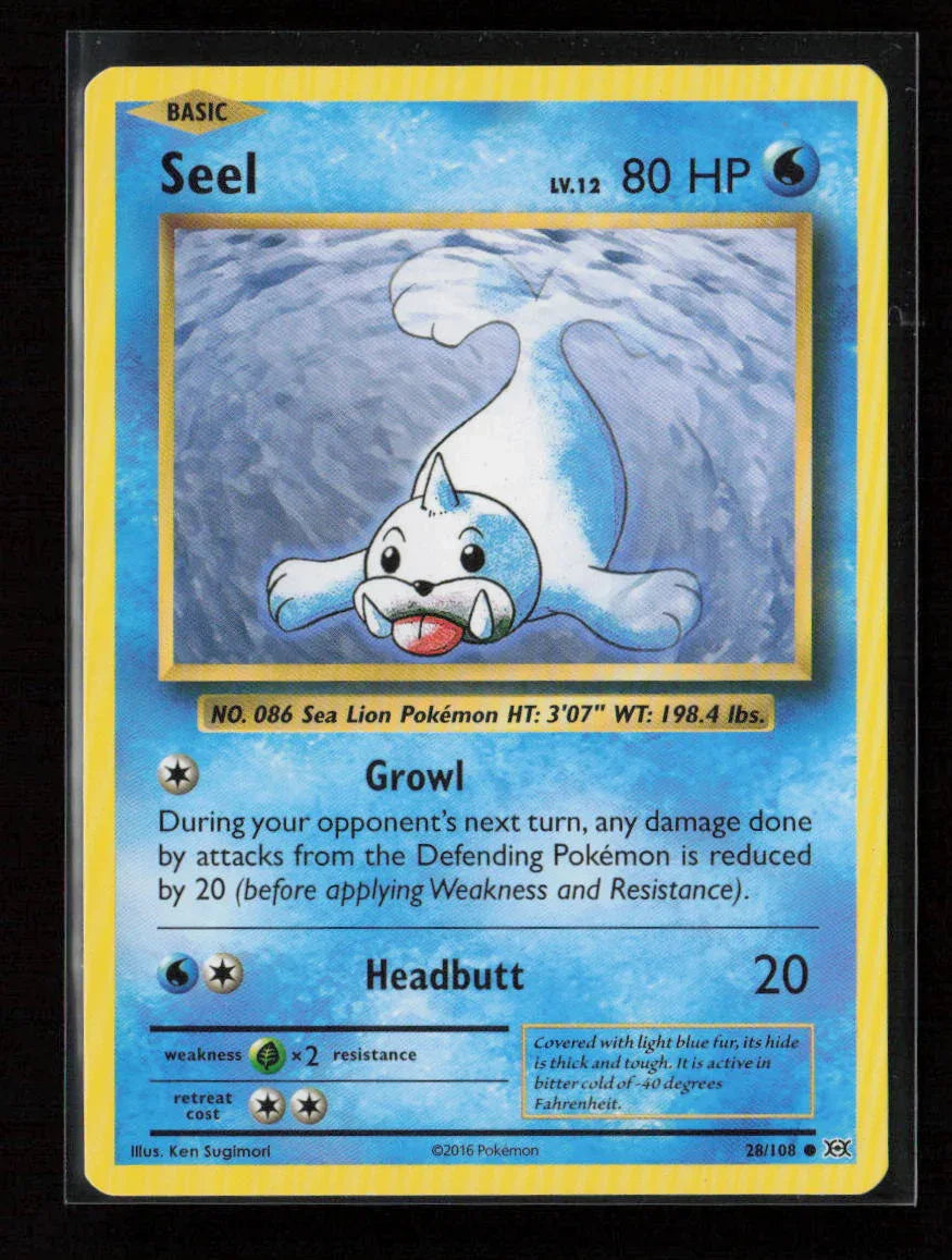Seel Common XY - Evolutions 28/108 LP - Kang's Collectibles