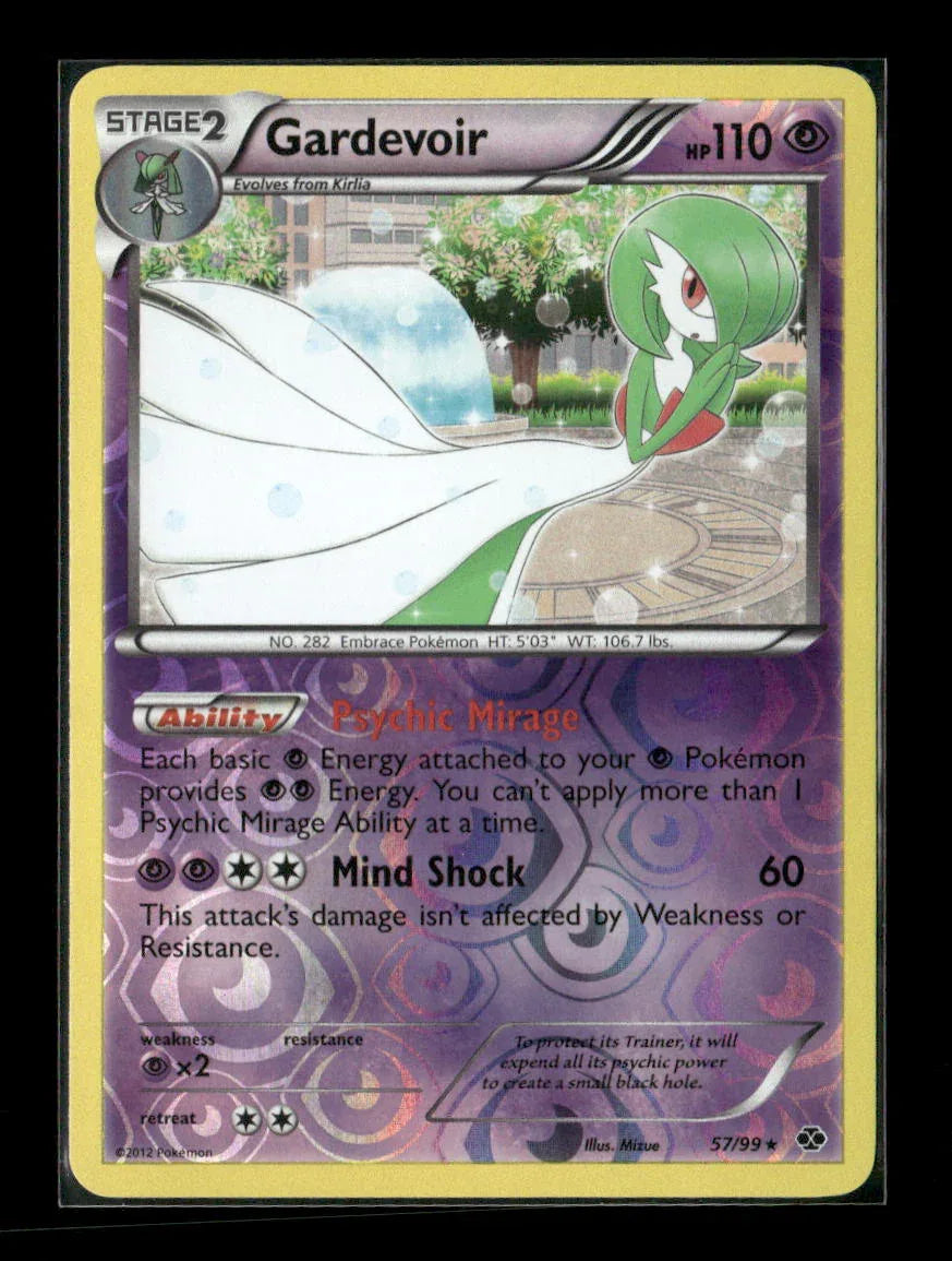 Gardevoir Reverse Holo Rare Next Destinies 57/99 NM - Kang's Collectibles