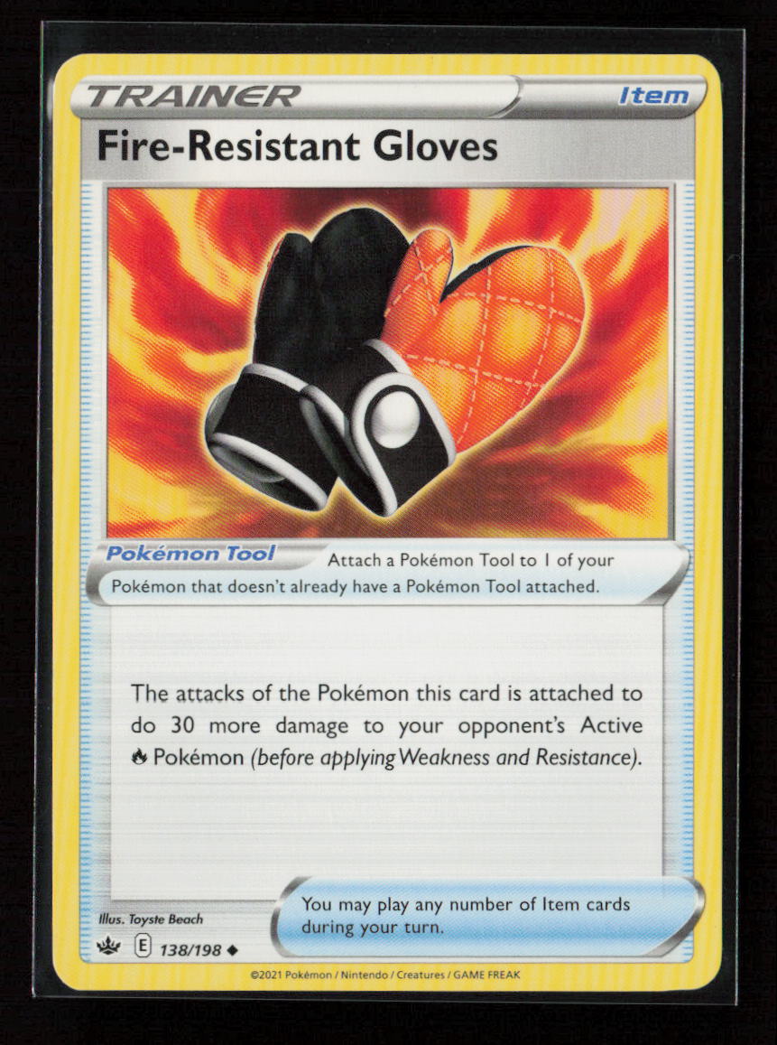 Fire-Resistant Gloves Uncommon SWSH06: Chilling Reign 138/198 LP