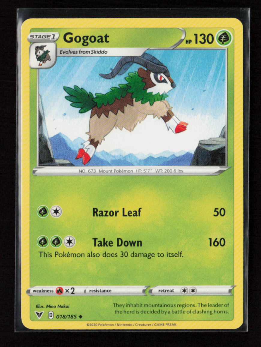 Gogoat Uncommon SWSH04: Vivid Voltage 018/185 LP