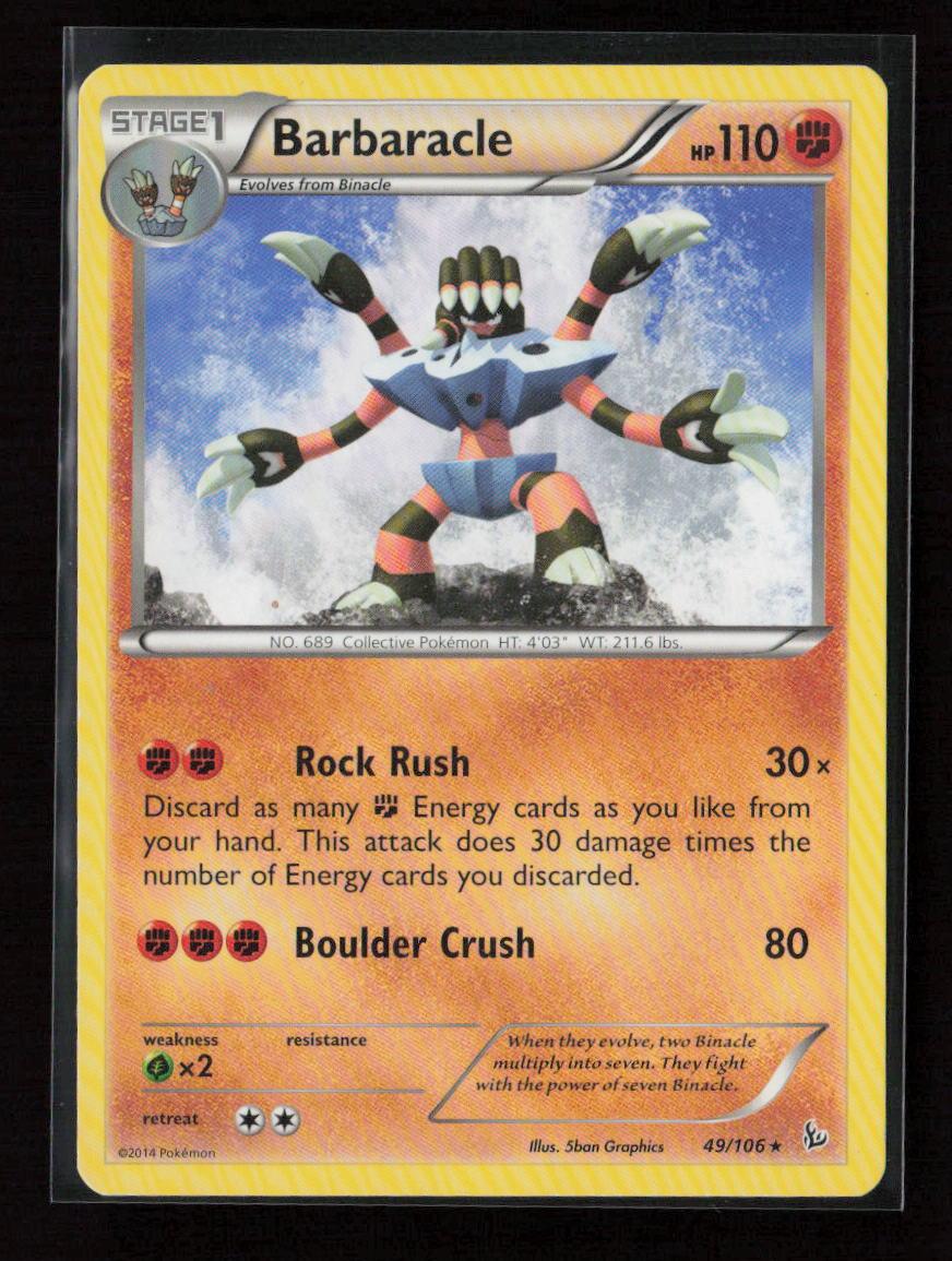 Barbaracle Rare XY - Flashfire 49/106 LP - Kang's Collectibles