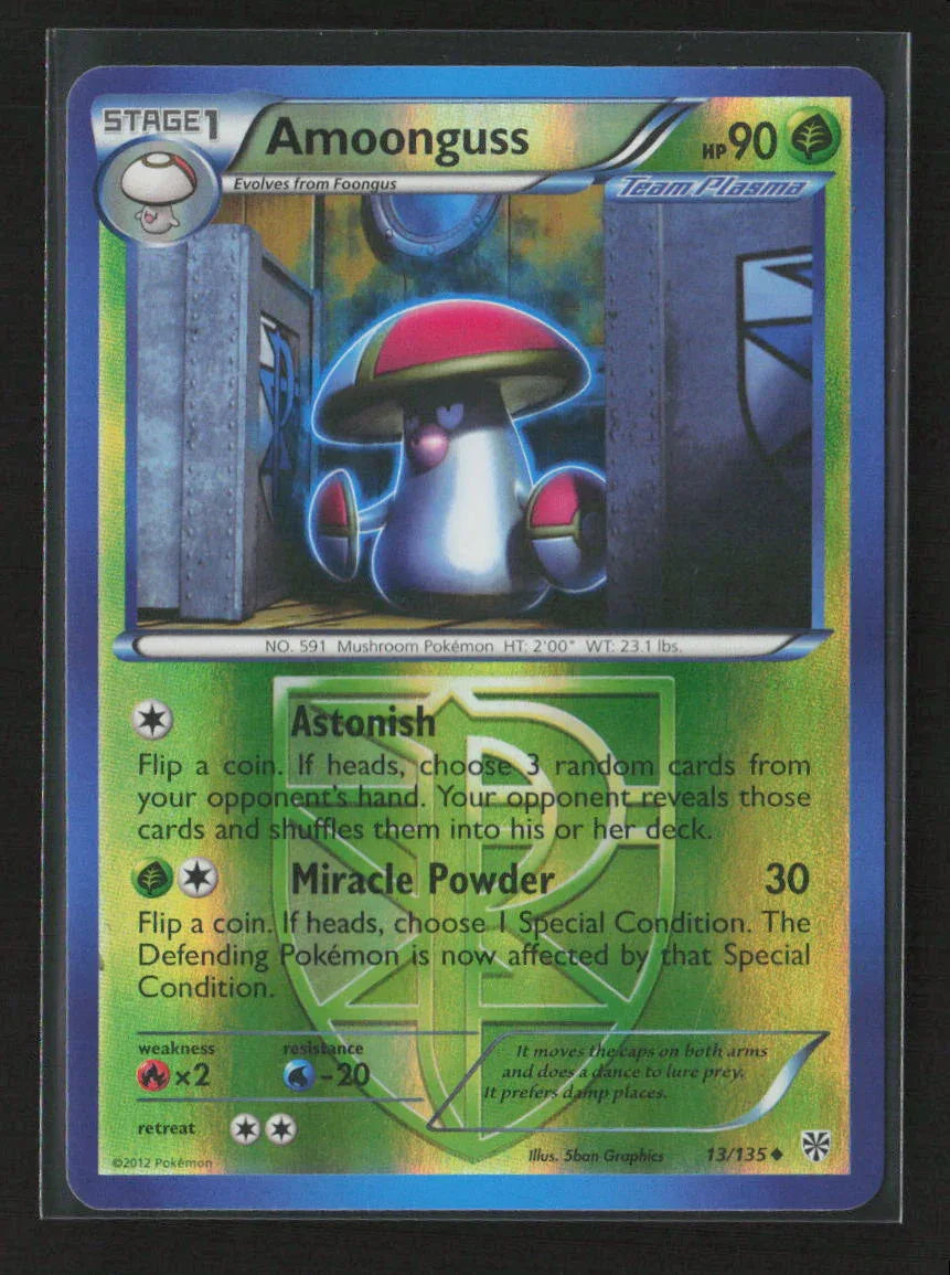 Amoonguss (Team Plasma) Uncommon Plasma Storm 13/135 LP - Kang's Collectibles