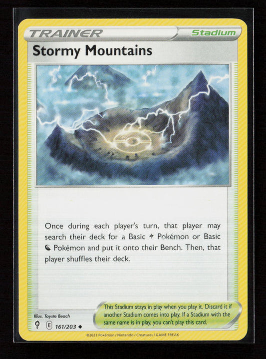 Stormy Mountains Uncommon SWSH07: Evolving Skies 161/203 LP