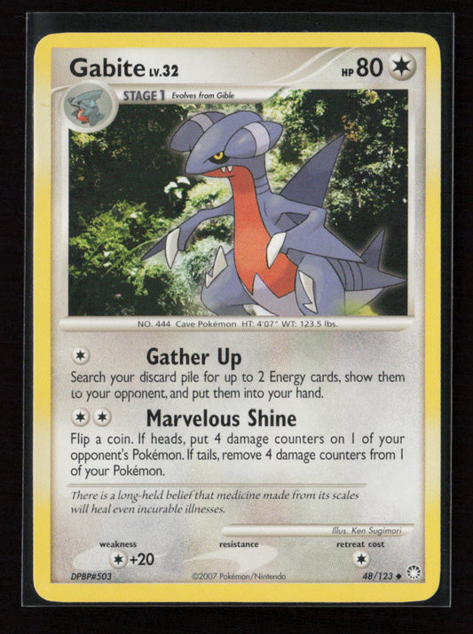 Gabite Uncommon Mysterious Treasures 48/123 LP