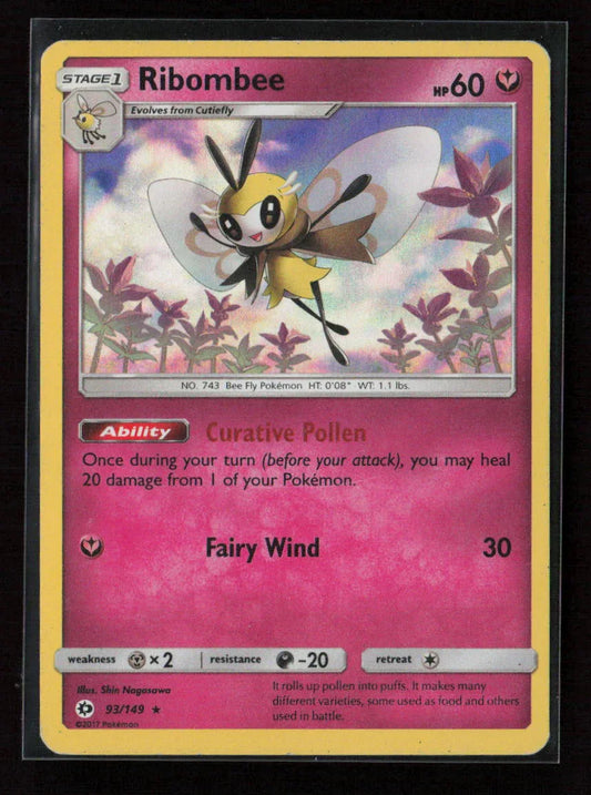 Ribombee Holo Rare SM Base Set 93/149 NM - Kang's Collectibles