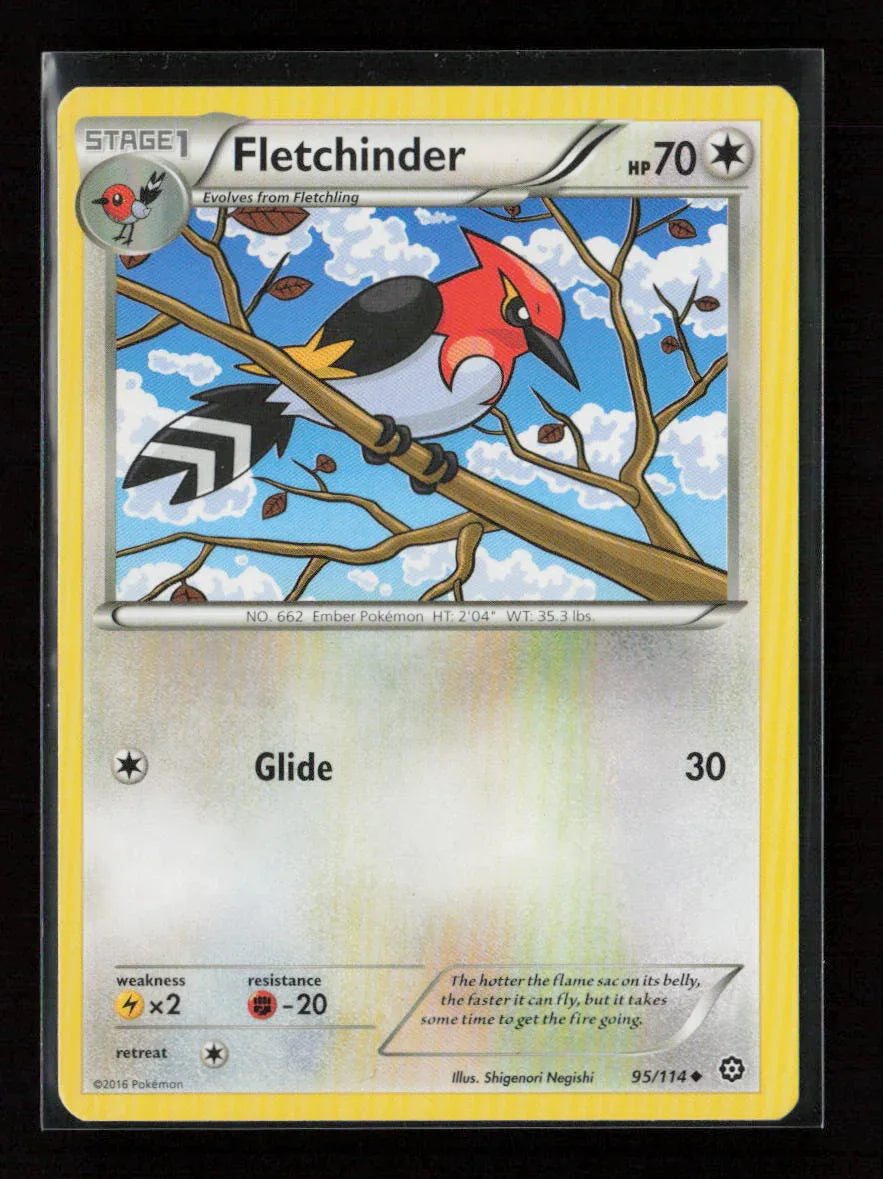 Fletchinder Uncommon XY - Steam Siege 95/114 NM - Kang's Collectibles