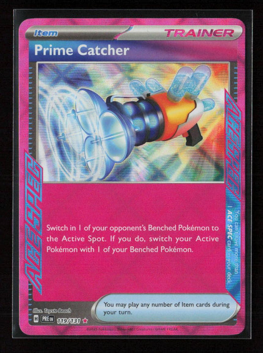 Prime Catcher ACE SPEC Rare SV: Prismatic Evolutions 119/131 NM - Kang's Collectibles