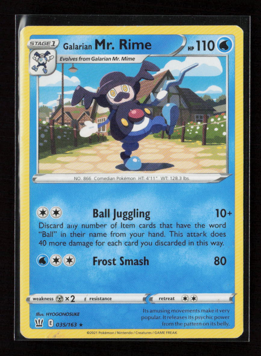 Galarian Mr. Rime Rare SWSH05: Battle Styles 035/163 LP