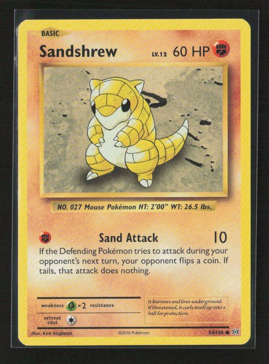 Sandshrew Common XY - Evolutions 54/108 LP