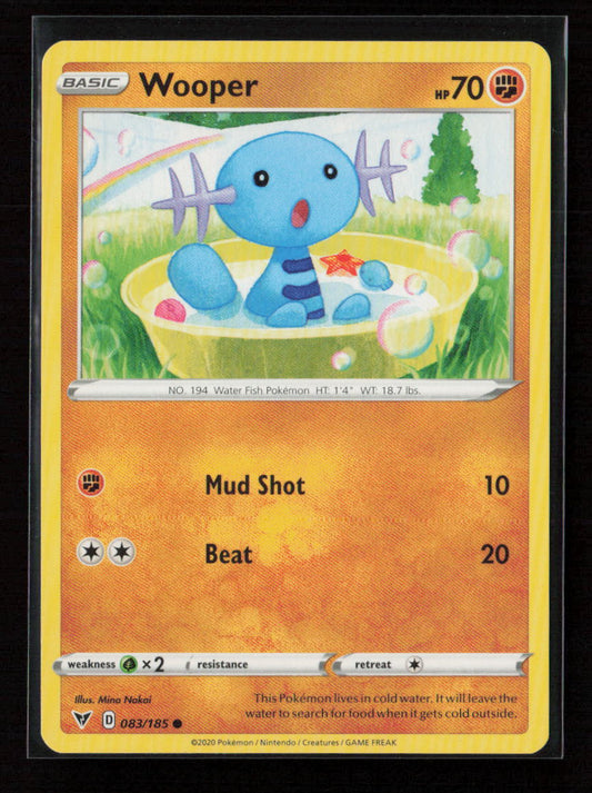 Wooper Common SWSH04: Vivid Voltage 083/185 LP