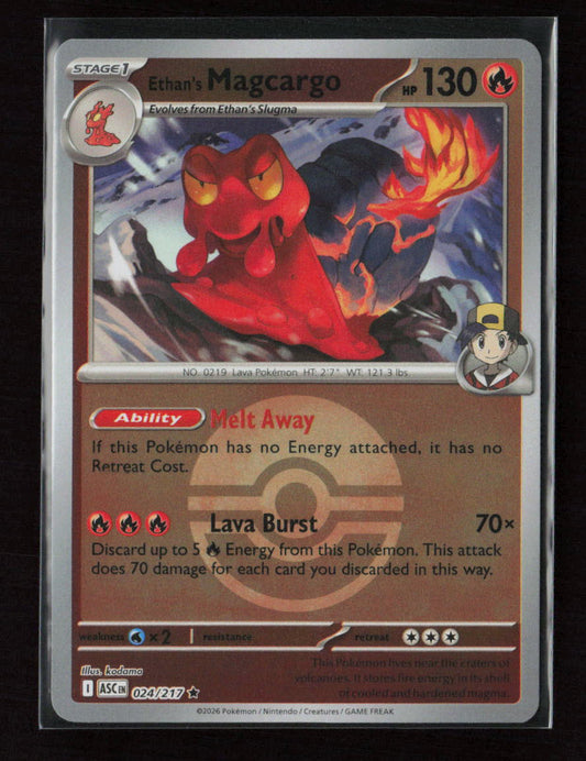 Ethan's Magcargo - (Poke Ball) Rare ME: Ascended Heroes 024/217 NM