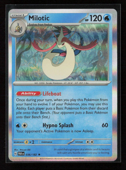 Milotic Rare SV04: Paradox Rift 036/182 NM - Kang's Collectibles