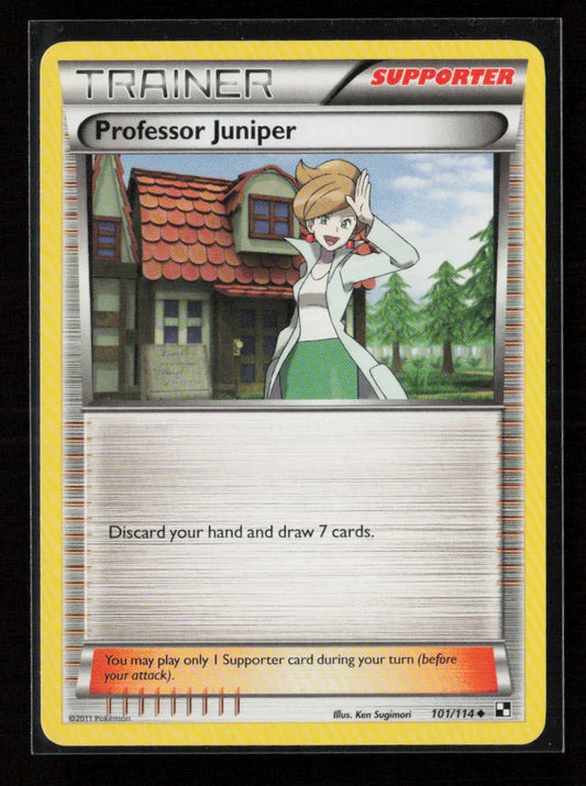 Professor Juniper Uncommon Black and White 101/114 NM - Kang's Collectibles