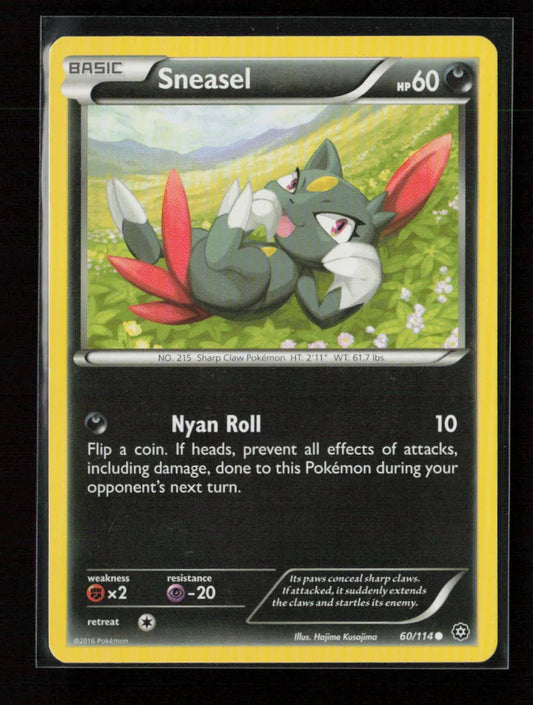 Sneasel Common XY - Steam Siege 60/114 LP - Kang's Collectibles